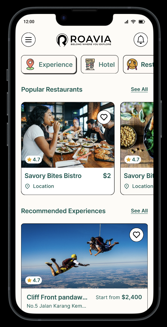 Roavia app
